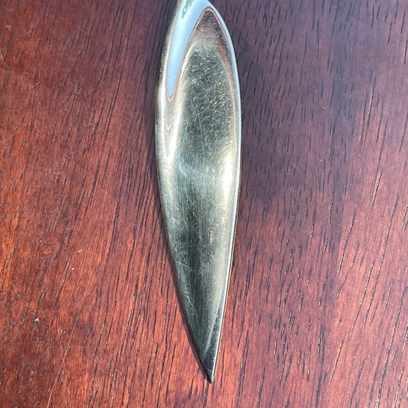 Rare Large Designer Inger K Solid Sterling Silver (.925) Modernist Pendant - Picture 3 of 5